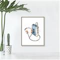 Picture of Retro Walkman Poster _GroupedProduct_Rectangle_Portrait_Canvas_Framed_