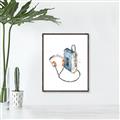 Picture of Retro Walkman Poster _GroupedProduct_Rectangle_Portrait_Canvas_Framed_