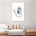 Picture of Retro Walkman Poster _GroupedProduct_Rectangle_Portrait_Canvas_Framed_