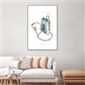 Picture of Retro Walkman Poster _GroupedProduct_Rectangle_Portrait_Canvas_Framed_