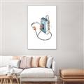 Picture of Retro Walkman Poster _GroupedProduct_Rectangle_Portrait_Canvas_Framed_