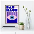 Picture of Bauhaus Eye Poster _GroupedProduct_Rectangle_Portrait_Canvas_Framed_