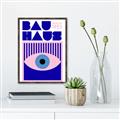 Picture of Bauhaus Eye Poster _GroupedProduct_Rectangle_Portrait_Canvas_Framed_