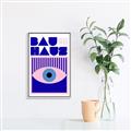 Picture of Bauhaus Eye Poster _GroupedProduct_Rectangle_Portrait_Canvas_Framed_