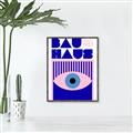 Picture of Bauhaus Eye Poster _GroupedProduct_Rectangle_Portrait_Canvas_Framed_