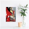 Picture of Retro Red guitar Poster _GroupedProduct_Rectangle_Portrait_Unframed_Print_Only_