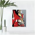 Picture of Retro Red guitar Poster _GroupedProduct_Rectangle_Portrait_Unframed_Print_Only_