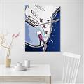 Picture of Retro Blue guitar Poster _GroupedProduct_Rectangle_Portrait_Unframed_Print_Only_