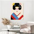 Picture of Geisha Retro Poster _GroupedProduct_Rectangle_Portrait_Unframed_Print_Only_