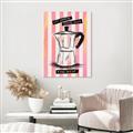 Picture of Mocca Coffee on Stripes - Hug in a Cup _GroupedProduct_Rectangle_Portrait_Unframed_Print_Only_