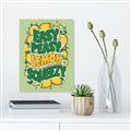Picture of Easy Peasy Lemon Squeezy Typography Poster _GroupedProduct_Rectangle_Portrait_Unframed_Print_Only_