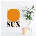 Picture of Sun Typography Poster _GroupedProduct_Rectangle_Portrait_Unframed_Print_Only_