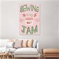 Picture of Sewing is my Jam Typography Poster _GroupedProduct_Rectangle_Portrait_Unframed_Print_Only_