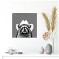 Picture of Wyatt The Cowboy Raccoon _GroupedProduct_Square_Unframed_Print_Only_