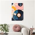 Picture of Retro Vinyl Records Poster _GroupedProduct_Rectangle_Portrait_Unframed_Print_Only_