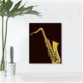 Picture of Golden Saxophone Poster _GroupedProduct_Rectangle_Portrait_Unframed_Print_Only_