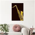Picture of Golden Saxophone Poster _GroupedProduct_Rectangle_Portrait_Unframed_Print_Only_