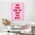 Picture of Bad Vibes Typography Poster _GroupedProduct_Rectangle_Portrait_Unframed_Print_Only_