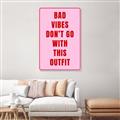 Picture of Bad Vibes Typography Poster _GroupedProduct_Rectangle_Portrait_Unframed_Print_Only_