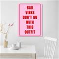 Picture of Bad Vibes Typography Poster _GroupedProduct_Rectangle_Portrait_Unframed_Print_Only_