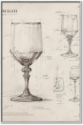 Picture of Sketch of a Wine Glass
